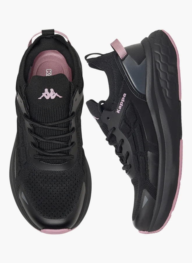 Kappa Women's Logo Print Sports Shoes with Lace-Up Closure