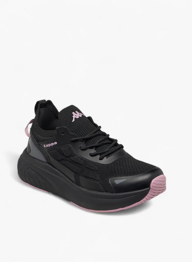 Kappa Women's Logo Print Sports Shoes with Lace-Up Closure
