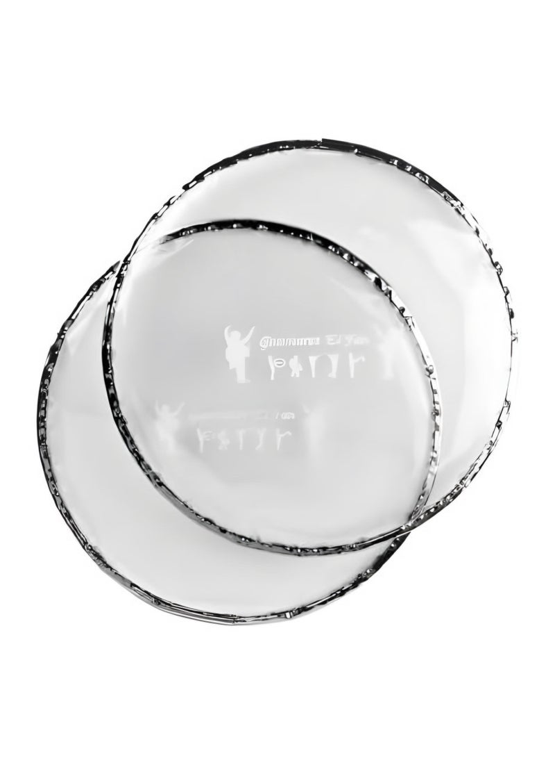 Transparent Plastic Drum Head Skin Shell Top Drumhead For Tabla Darbuka Doumbek Riq Tambourine - 8.75 Inch / 22 Cm