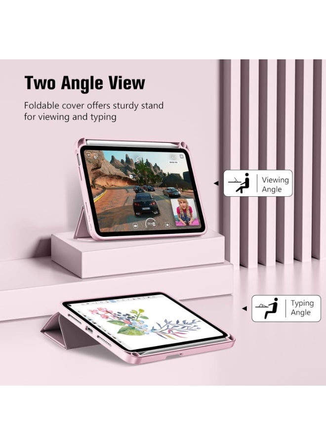 JOMILA iPad mini 7 Case 2024 (A17 Pro), iPad mini 6 Case (8.3-Inch,2021 Model), iPad mini 7th/6th Generation Case with Pencil Holder, Trifold Stand Smart Case with Soft TPU Back - Image 4