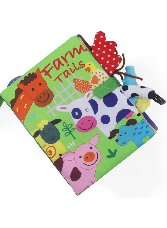 كراديل كروفت كتب ألعاب قماشية من Kradyl Kroft للأطفال والرضع | ألوان وملمس نابض بالحياة | كتب تعليمية وترفيهية للأطفال الصغار (Farm Tails) - Image 1