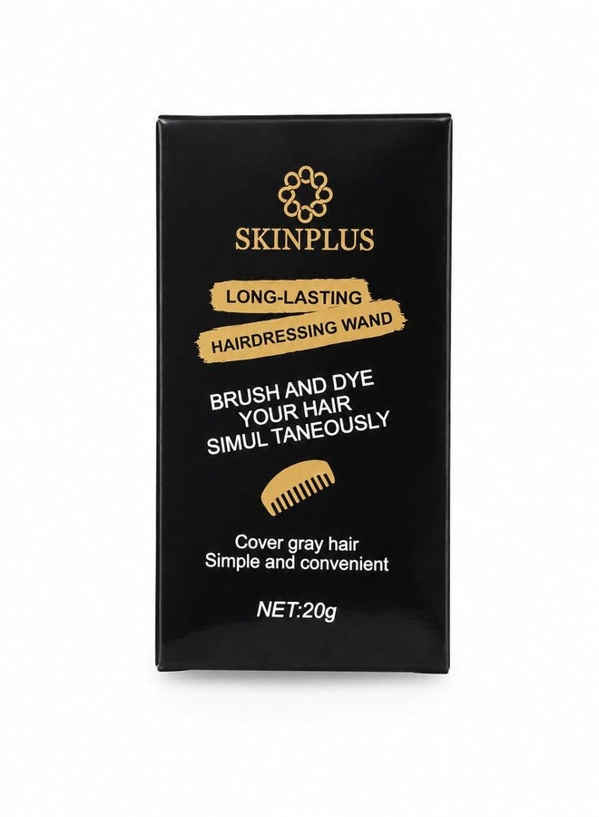 سكين بلس فرشاة SkinPlus لتغطية الشيب - فرشاة فورية لتغطية الشعر الرمادي، قلم صبغة شعر يدوم طويلاً (20 غرام) - Image 1