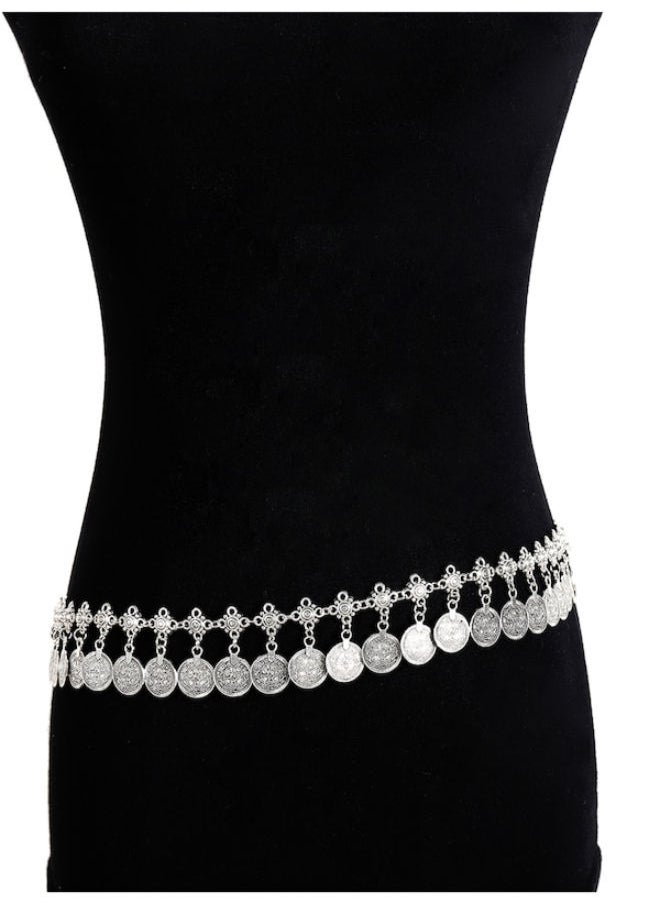 NIBEMINENT - Vintage Coin Waist Body Chain - Image 1