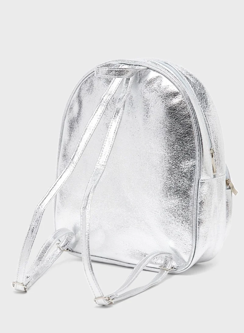 shoexpress Kids Shimmer Star Detail Backpack