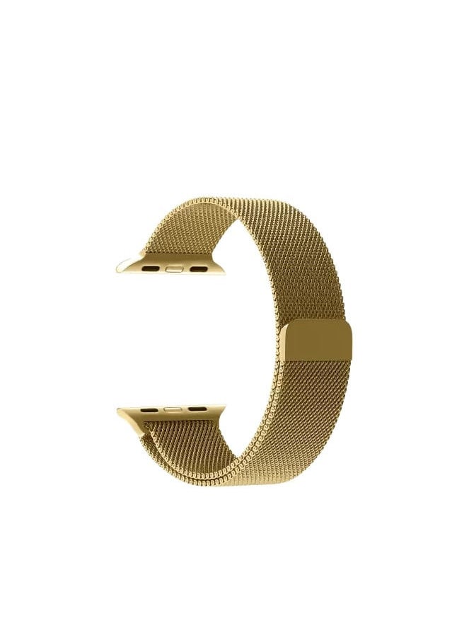 Protect Milanese Stainless Steel Watch Strap - Gold II Compatible With iWatch 38mm/40mm/41mm  - Image 2