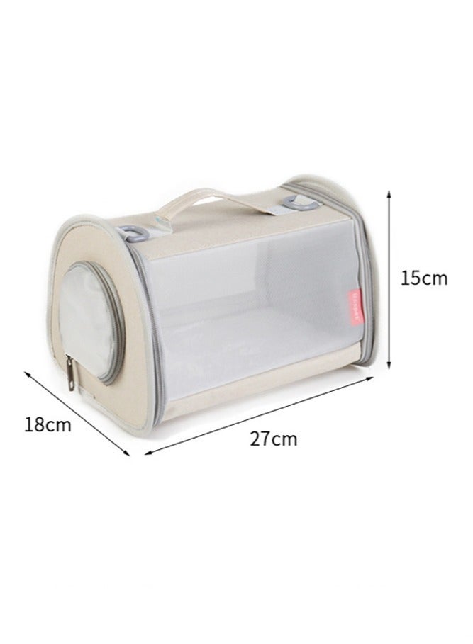 general Bird carrier hamster carrier parrot and guinea pig small pet carrier handheld and crossbody portable for cats and dogs - Image 2