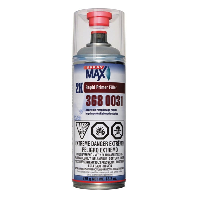 Spray Max U.S. Chemical & Plastics 2K Rapid Primer Filler Gray (USC-3680031) - Image 2