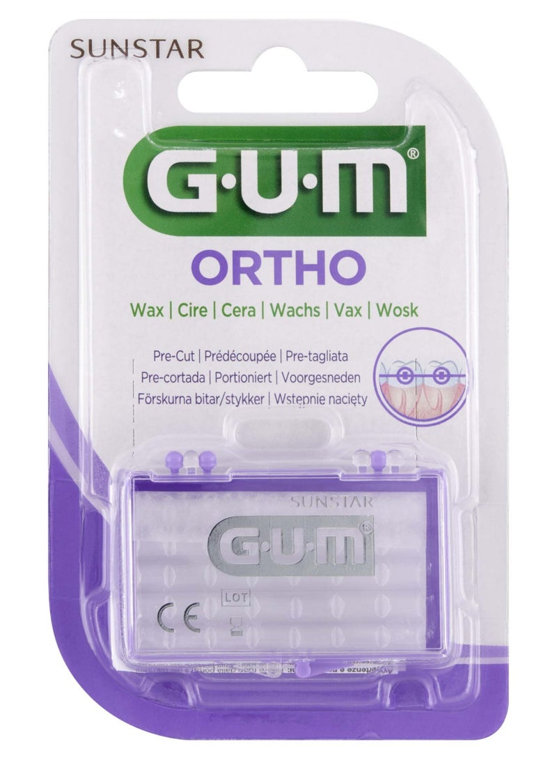 GUM Ortho Wax for braces is formulated with a blend of Aloe Vera and Vitamin E - Image 1