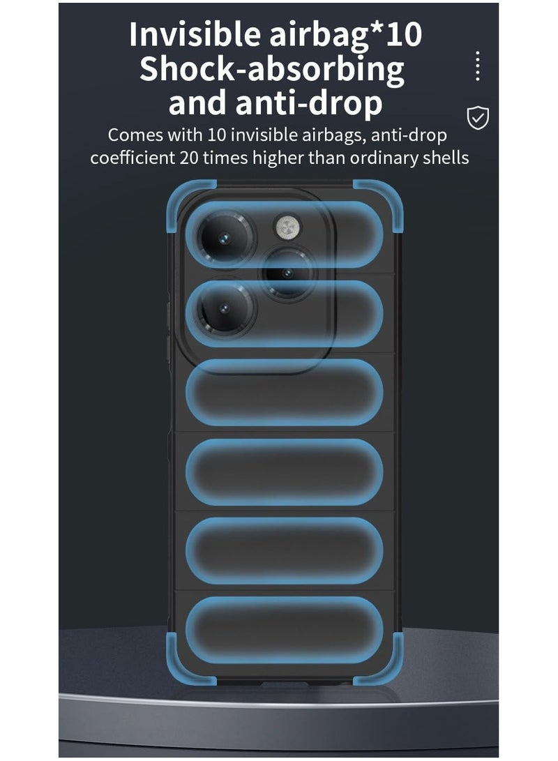general Liquid Silicone Case Compatible with Infinix Hot 40/Hot 40 Pro with Camera Lens Protection, Anti-Scratch Soft Microfiber Lining, Rubber Full Body Shockproof Cover - Image 2