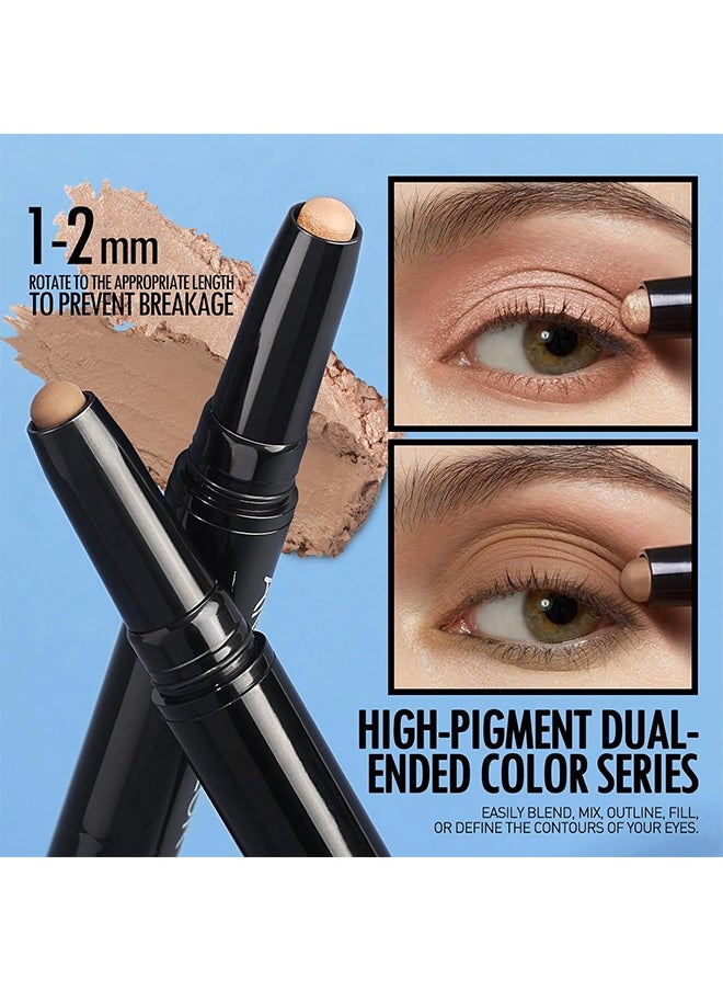 Anglicolor Double-ended Eye Shadow Stick, Long Lasting Waterproof Eye Shadow, Multi-Purpose Highlighter Eye Brightener Stick  - Image 3