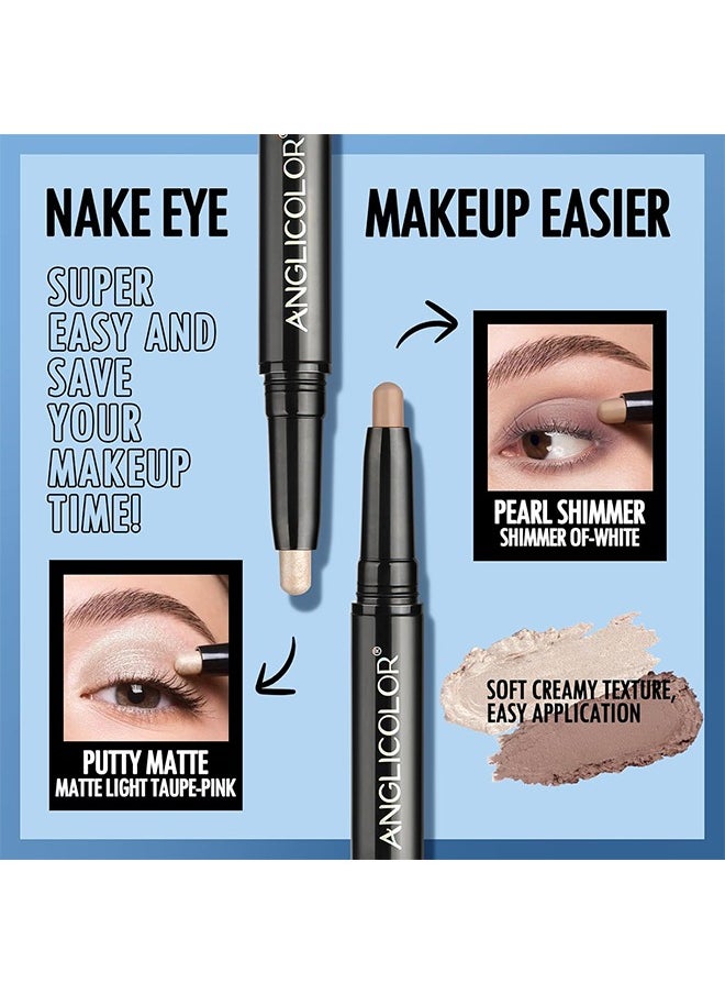 Anglicolor Double-ended Eye Shadow Stick, Long Lasting Waterproof Eye Shadow, Multi-Purpose Highlighter Eye Brightener Stick  - Image 4