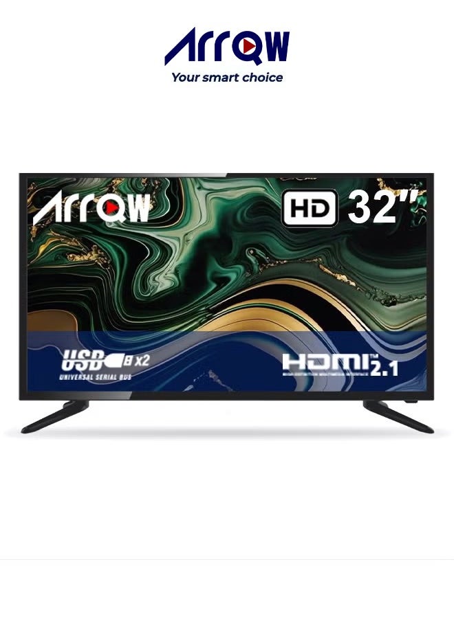 ARRQW ARRQW 32 Inch TV Standard HD LED TV with Wall Stand|RO-32LY  - Image 1
