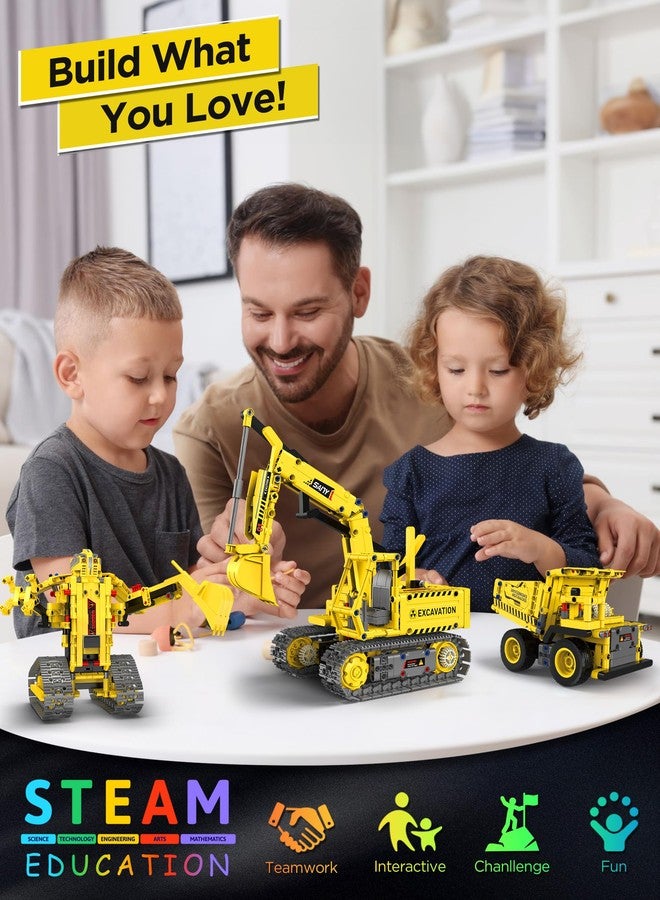 okk Robot Building Toys for Kids, 5 in 1 Stem Toys for Boys Age 8-12, APP & Remote Control Robot Kit, DIY Engineering Robotics kit, Programmable Building Set Gifts for Boys Girls(555+ PCS) - Image 3