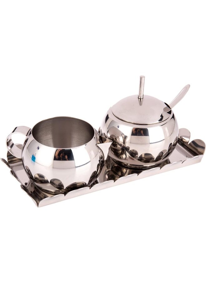 AKDC AKDC Silver Sugar Bowl With Milk Pot  - Image 1
