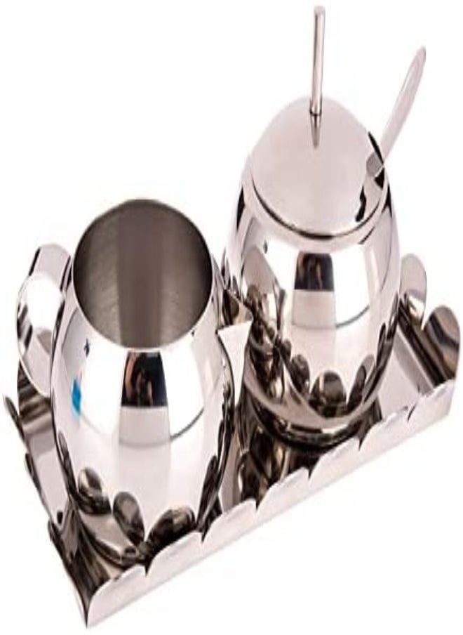 AKDC AKDC Silver Sugar Bowl With Milk Pot  - Image 4