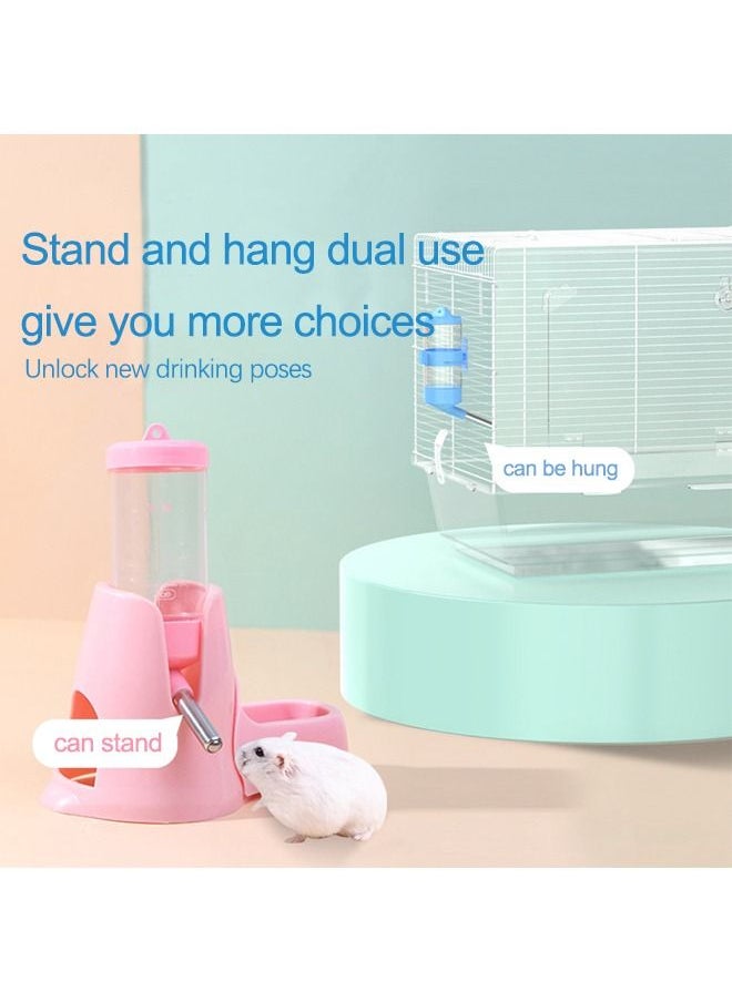 Neostyle Neostyle Hamster Hanging Water Bottle Little Pet Automatic Drinking with Food Container 80ml Blue  - Image 4