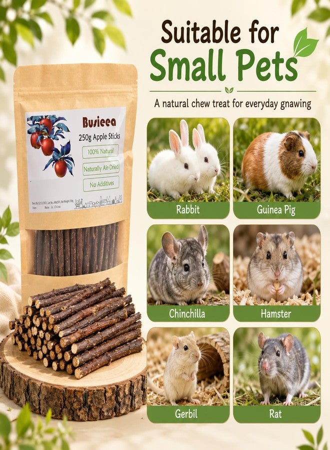 Busieea Premium Natural Apple Sticks - 100g/3.52 OZ MINI Trial Pack - Perfect for 1 Pet, Molar Chew Treats for Rabbits Chinchillas Guinea Pigs Hamsters Small Animals - Image 3