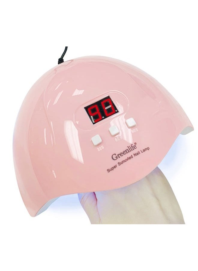 GreenLife UV LED Nail Lamp - 54W Portable Professional Curing Lamp for Gel Nails with 18pcs Beads, 3 Timers, Auto Sensor and USB Plug  - Image 3
