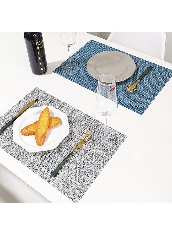 NIBEMINENT 2pcs Hotel Home Western Placemats Linen Japanese Insulated Coasters  - Image 2