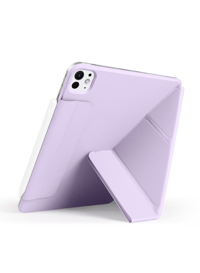 جراب مغناطيسي لجهاز iPad Pro 11 Case 2022/ 2021 / air4/air5 10.9 "/ ipad air6/air7 11" مع حامل قلم رصاص، غطاء حماية ممتاز مع ظهر ناعم من مادة TPU وميزة السكون/التنشيط التلقائي لجهاز iPad Pro 11 متوافق مع (A2228 / A2231 / A2068 / A2230) ، بنفسجي - Image 5