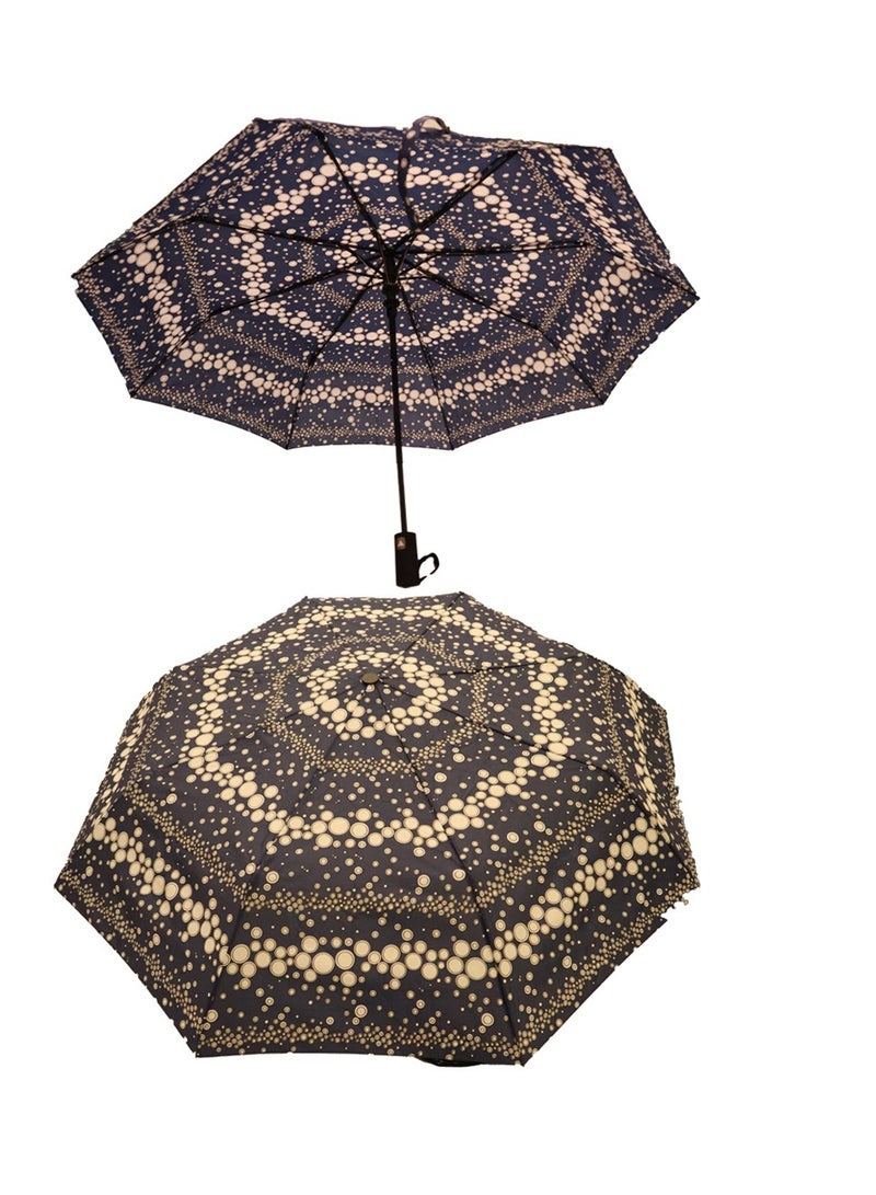 Yuwell Windproof Large Umbrella For Rain Automatic Open Wind Resistant Umbrellas For Adult Men And Women Travel Umbrella Auto Open For Windproof, Rainproof & UV Protection Blue/White - Image 3