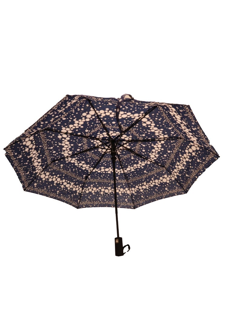 Yuwell Windproof Large Umbrella For Rain Automatic Open Wind Resistant Umbrellas For Adult Men And Women Travel Umbrella Auto Open For Windproof, Rainproof & UV Protection Blue/White - Image 5