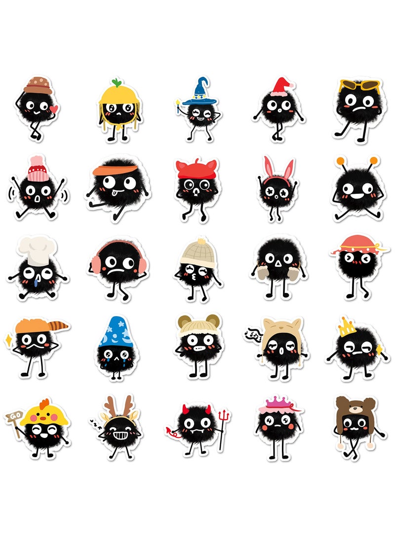 قوس قزح أورينبو ملصقات وحش لطيفة لزجاجات المياه، 50 قطعة ملصقات مقاومة للماء للكمبيوتر المحمول والهاتف ولوح التزلج، ملصقات جمالية عاطفية للأطفال والمراهقين والبالغين والفتيات والأولاد - Image 4