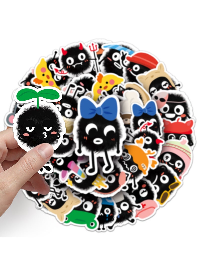 قوس قزح أورينبو ملصقات وحش لطيفة لزجاجات المياه، 50 قطعة ملصقات مقاومة للماء للكمبيوتر المحمول والهاتف ولوح التزلج، ملصقات جمالية عاطفية للأطفال والمراهقين والبالغين والفتيات والأولاد - Image 2