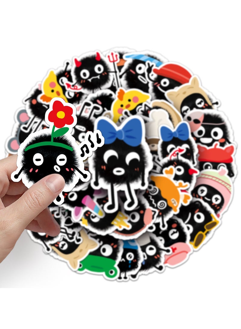 قوس قزح أورينبو ملصقات وحش لطيفة لزجاجات المياه، 50 قطعة ملصقات مقاومة للماء للكمبيوتر المحمول والهاتف ولوح التزلج، ملصقات جمالية عاطفية للأطفال والمراهقين والبالغين والفتيات والأولاد - Image 5