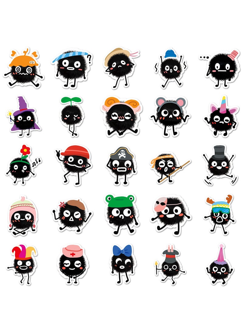 قوس قزح أورينبو ملصقات وحش لطيفة لزجاجات المياه، 50 قطعة ملصقات مقاومة للماء للكمبيوتر المحمول والهاتف ولوح التزلج، ملصقات جمالية عاطفية للأطفال والمراهقين والبالغين والفتيات والأولاد - Image 3