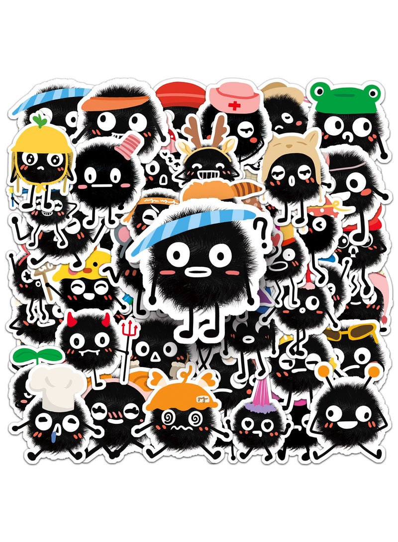 قوس قزح أورينبو ملصقات وحش لطيفة لزجاجات المياه، 50 قطعة ملصقات مقاومة للماء للكمبيوتر المحمول والهاتف ولوح التزلج، ملصقات جمالية عاطفية للأطفال والمراهقين والبالغين والفتيات والأولاد - Image 1