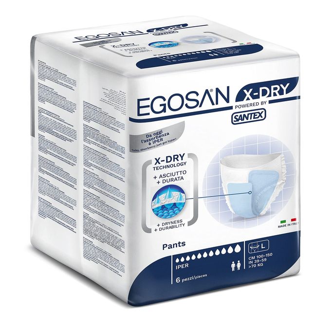 EGOSAN Adult Incontinence Pull Up Underwear with 8 Hours of Protection XDry Technology for Superior Absorbency Disposable for Men and Women Large 6 ct - Image 5
