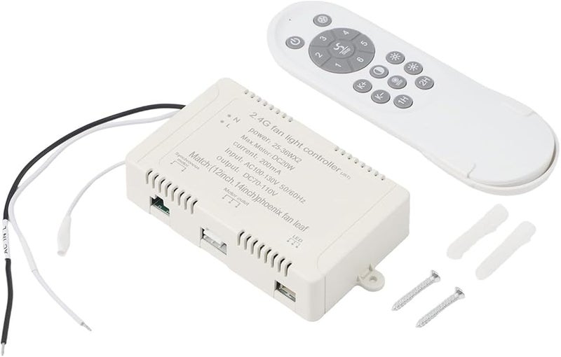 24V Fan Light Remote Receiver For DC Variable Frequency Dimming AC100 130V 25 36Wx2 White Size A - Image 2