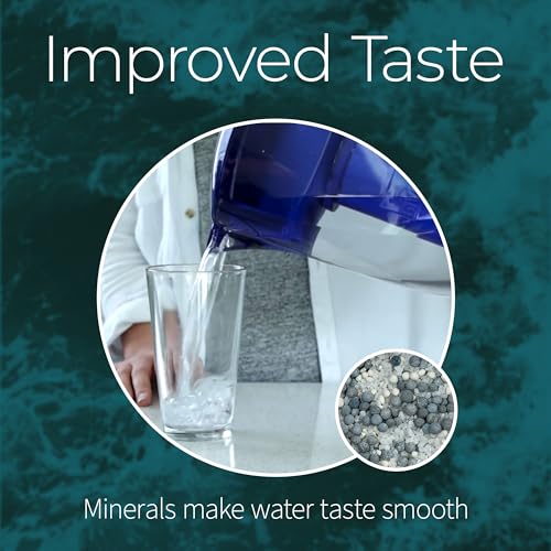 Santevia Classic Alkaline Water Filter Pitcher | Water Filtration System | Chlorine and Lead Filter | Water Purifier Pitcher | 9-Cup Home Water Filter - Image 2