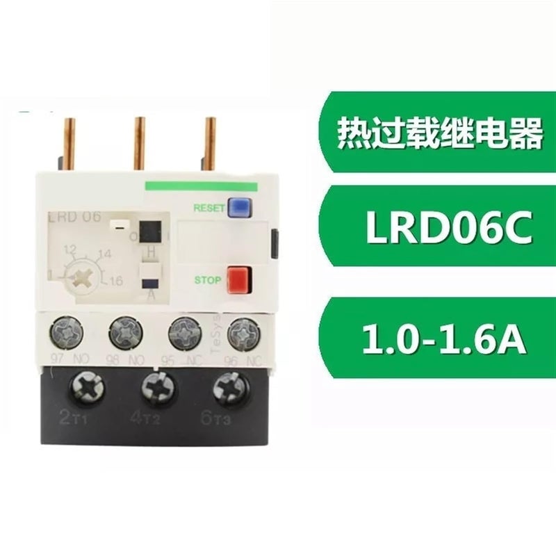LRD06C 1 0 1 6A مرحل حراري زائد لمفتاح تلامس تيار متردد LC1D - Image 3