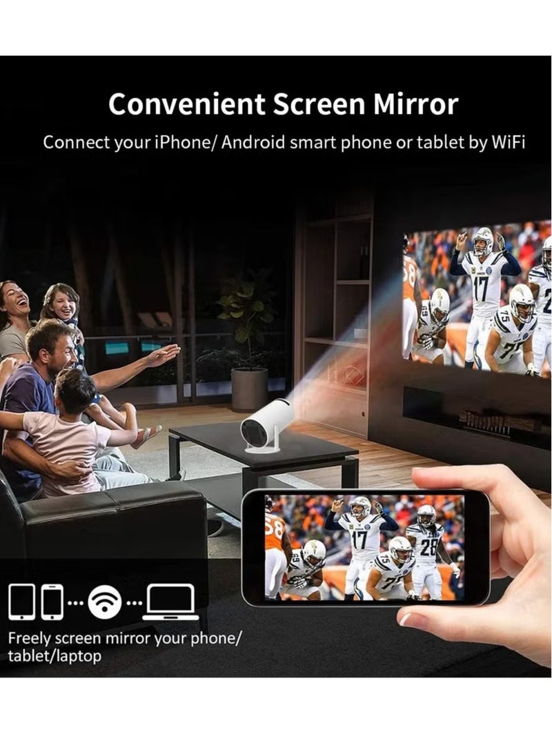 ELTRAZONE New Portable Projector with Controller 2 in 1 Video Game Projector 64GB Retro Game 10000+ Classic Games 1080P Smart Projector for Movies WiFi 6 BT 5.0, Support HDMI/USB Home Theater Cinema Video Projector  - Image 2
