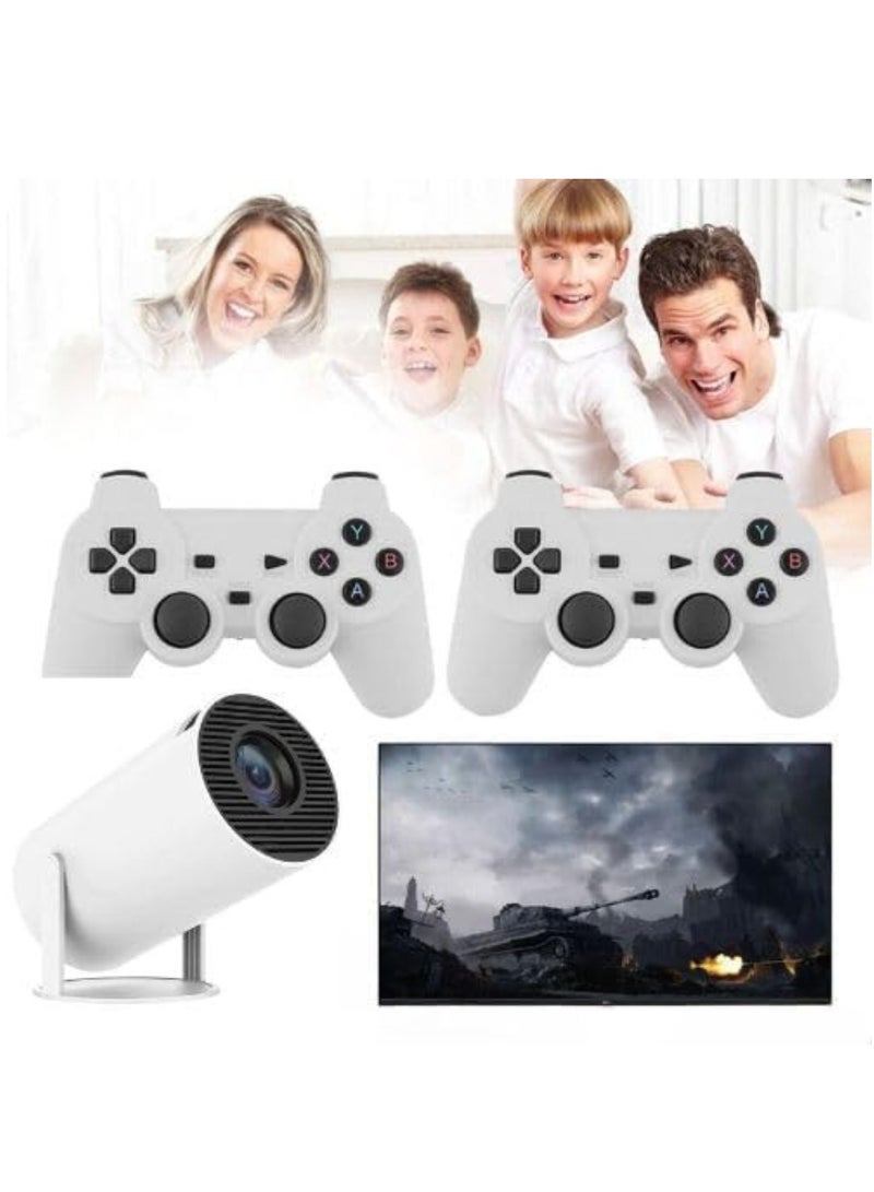 ELTRAZONE New Portable Projector with Controller 2 in 1 Video Game Projector 64GB Retro Game 10000+ Classic Games 1080P Smart Projector for Movies WiFi 6 BT 5.0, Support HDMI/USB Home Theater Cinema Video Projector  - Image 4