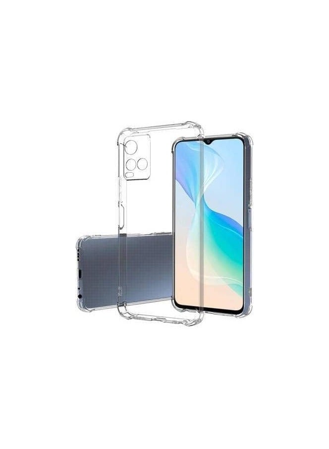 Kong Case for Vivo Y21 / Vivo Y21s / Vivo Y33s Transparent Anti-Shock Protective Case Soft TPU Silicone Slim