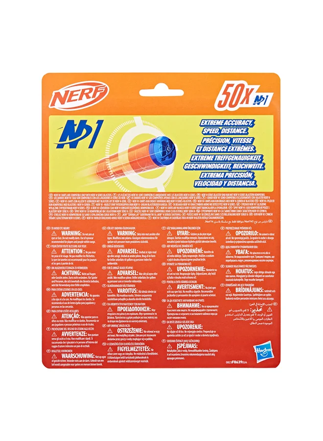 NERF N1 Darts, Includes 50 Darts, Compatible Only With N Series Blasters