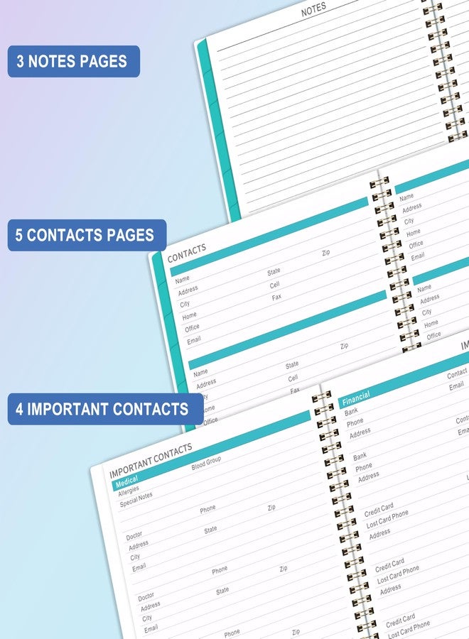 Coboll 2026 Monthly Planner - 2026 Planner from Jan. 2026 - Dec. 2026, Monthly Calendar 2026 With Tabs, Inner Pocket, 8.5'' x 11'' - Image 5