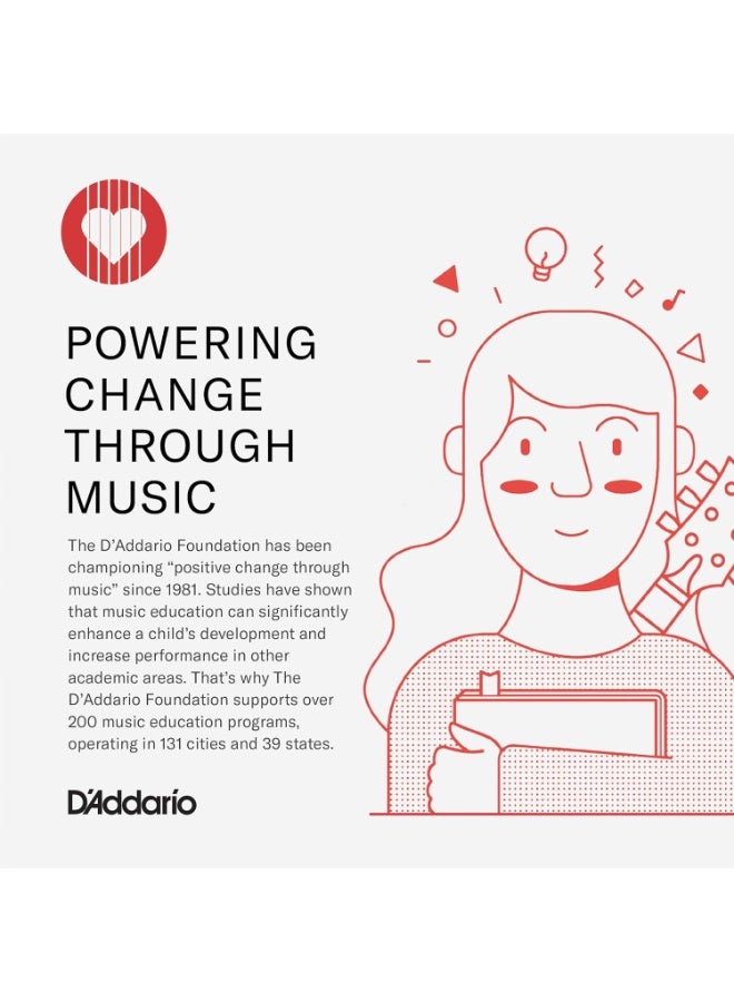 د'اداريو أوتار الجيتار الكلاسيكي D'Addario Pro Arté Nylon، EJ45-3D، توتر عادي، مجموعة من 6 أوتار، عبوة من 3 قطع - Image 5