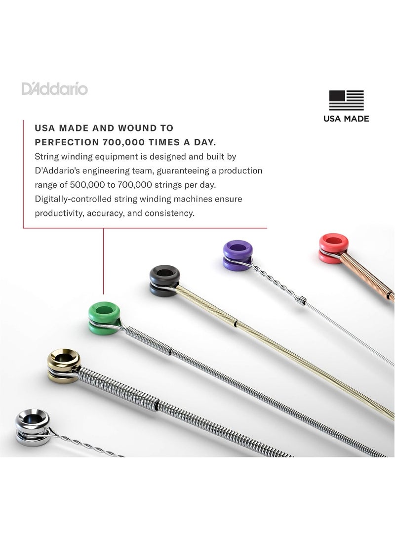 د'اداريو أوتار الجيتار الكلاسيكي D'Addario Pro Arté Nylon، EJ45-3D، توتر عادي، مجموعة من 6 أوتار، عبوة من 3 قطع - Image 3