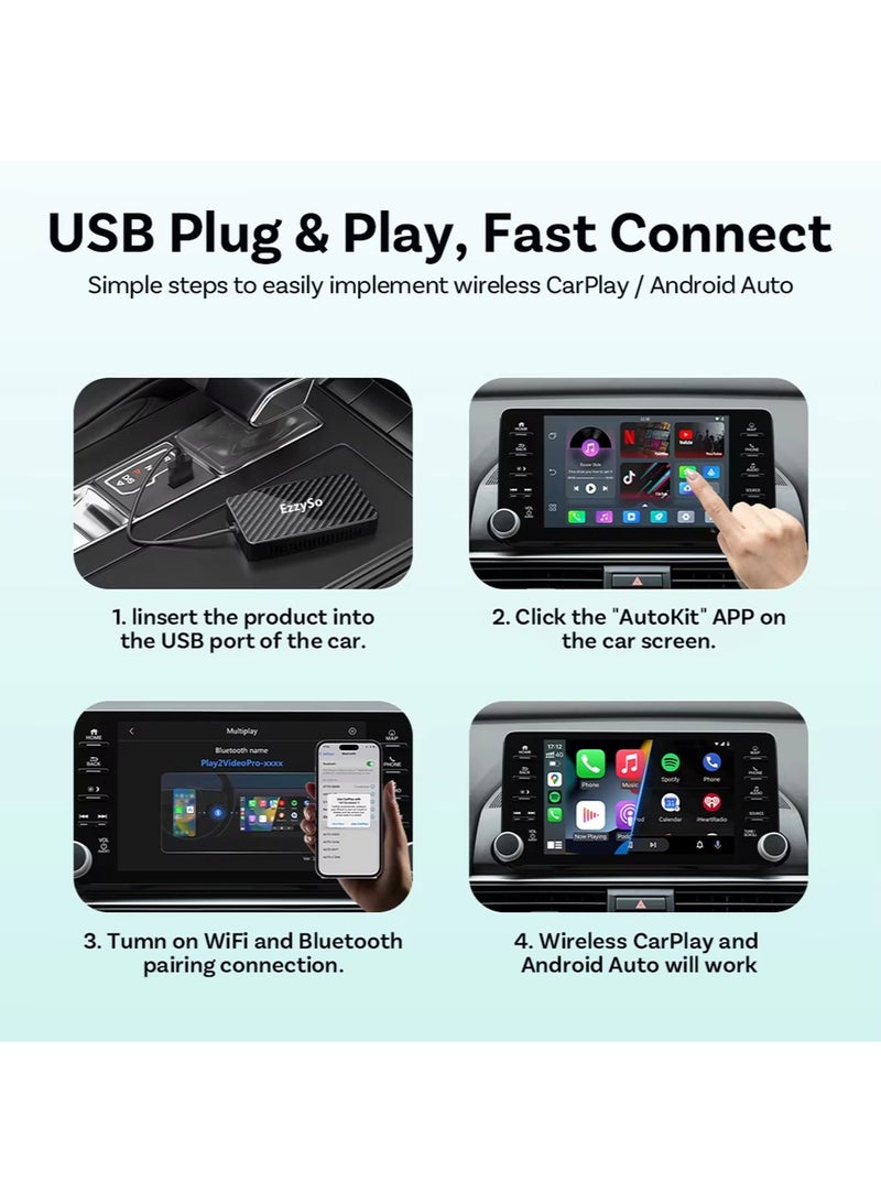 Play2 Video Pro Carplay Ai Box Wireless Android Auto Adapter Built in Youtube Netflix For VW Benz Ford 99% of Cars - Image 5