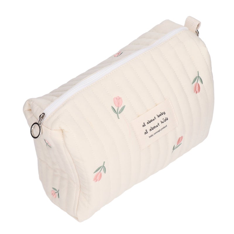 Stroller Diaper Bag: Soft Cotton Material - Multifunctional & Convenient Portable Diaper Bag for Moms On The Go, Indoor Outdoor Use - Image 4