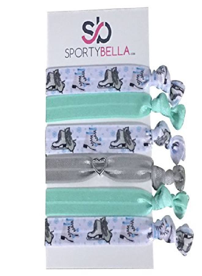 Infinity Collection Figure Skating Hair Accessories Figure Skating Hair Ties No Crease Ice Skating Hair Elastics Set - Image 2