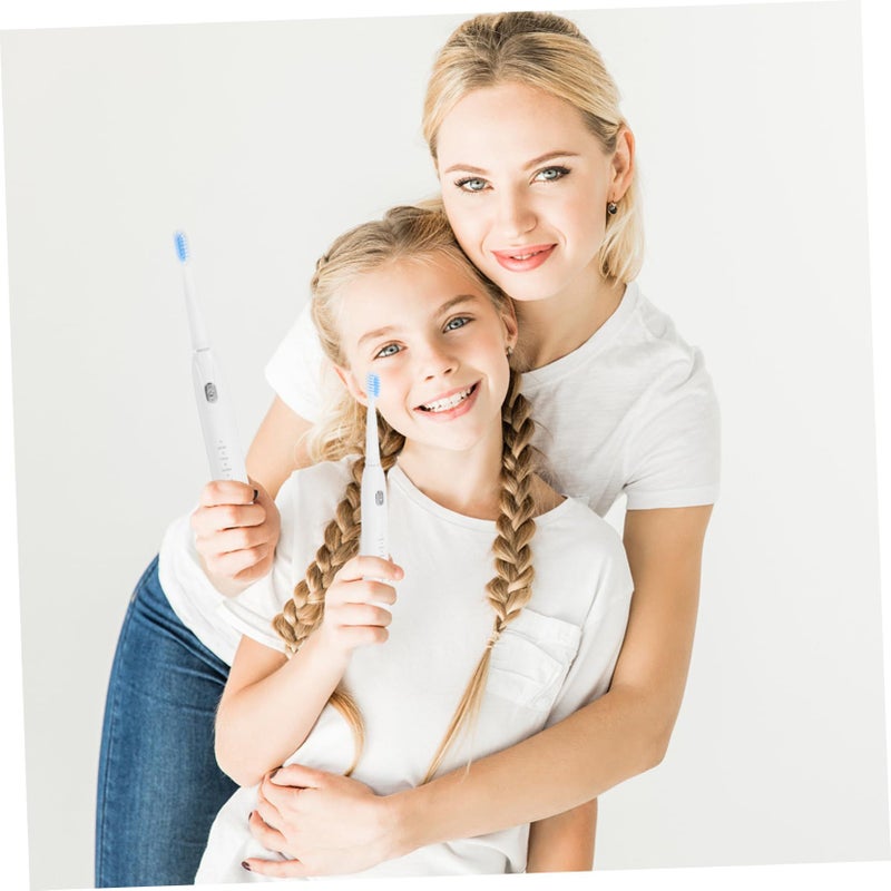 Baluue Electric Five Speed Vibration Toothbrush Soft Bristles Rechargeable Battery White - Image 4