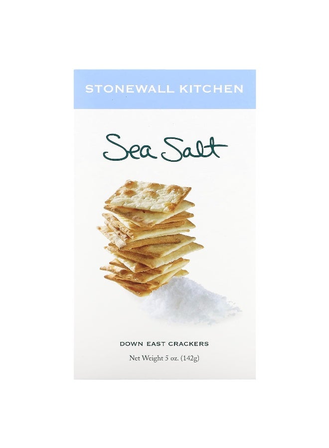 Stonewall Kitchen, Down East Crackers, Sea Salt, 5 oz (142 g) - Image 1