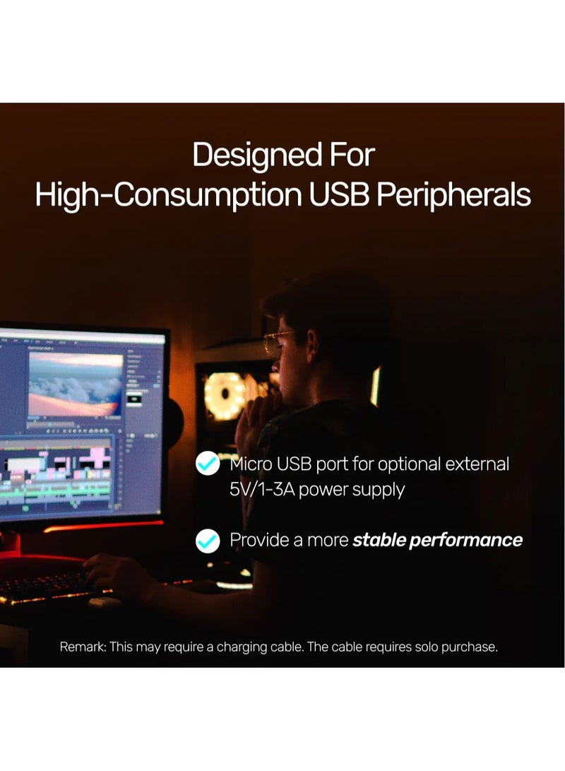 UNITEK USB HUB 4 Ports Powered USB 3.0 Hub with 1.5m Cable - Image 4