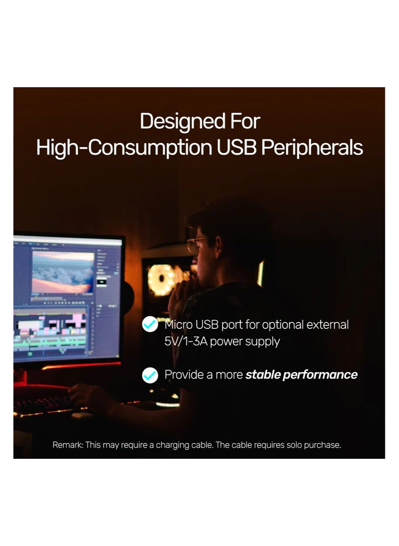 UNITEK USB HUB 4 Ports Powered USB 3.0 Hub with 1.5m Cable  - Image 5