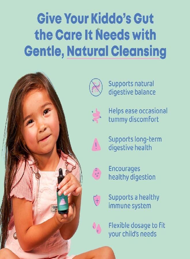 JoySpring Kids' Liquid Cleanse - Natural Liquid Detox, Alcohol-Free Supplement for Digestive Health (1 fl oz) 30 Servings - Image 2